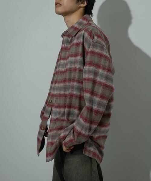 SENSE OF PLACE by URBAN RESEARCH / センスオブプレイス バイ アーバンリサーチ シャツ・ブラウス | 『ユニセックス』ヘビーネルオンブレーチェックシャツ | 詳細2