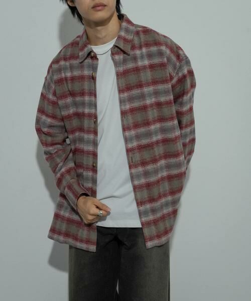 SENSE OF PLACE by URBAN RESEARCH / センスオブプレイス バイ アーバンリサーチ シャツ・ブラウス | 『ユニセックス』ヘビーネルオンブレーチェックシャツ | 詳細3