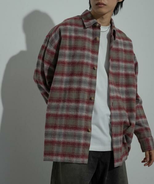 SENSE OF PLACE by URBAN RESEARCH / センスオブプレイス バイ アーバンリサーチ シャツ・ブラウス | 『ユニセックス』ヘビーネルオンブレーチェックシャツ | 詳細4