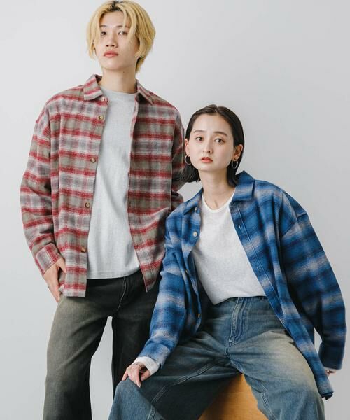 SENSE OF PLACE by URBAN RESEARCH / センスオブプレイス バイ アーバンリサーチ シャツ・ブラウス | 『ユニセックス』ヘビーネルオンブレーチェックシャツ | 詳細7