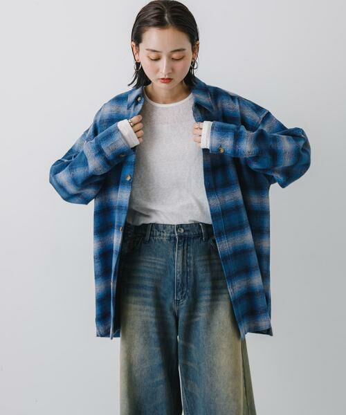 SENSE OF PLACE by URBAN RESEARCH / センスオブプレイス バイ アーバンリサーチ シャツ・ブラウス | 『ユニセックス』ヘビーネルオンブレーチェックシャツ | 詳細15