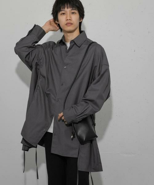 SENSE OF PLACE by URBAN RESEARCH / センスオブプレイス バイ アーバンリサーチ シャツ・ブラウス | 『わたべ×SOP』ドローコードデザインルーズシャツ | 詳細8