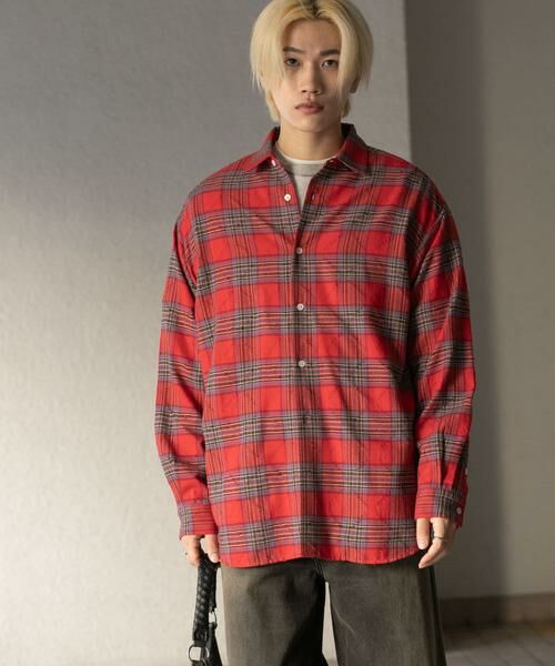 SENSE OF PLACE by URBAN RESEARCH / センスオブプレイス バイ アーバンリサーチ シャツ・ブラウス | ダメージチェックルーズシャツ | 詳細2