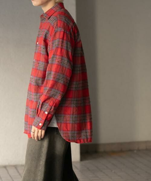 SENSE OF PLACE by URBAN RESEARCH / センスオブプレイス バイ アーバンリサーチ シャツ・ブラウス | ダメージチェックルーズシャツ | 詳細3
