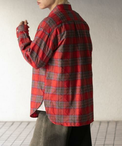 SENSE OF PLACE by URBAN RESEARCH / センスオブプレイス バイ アーバンリサーチ シャツ・ブラウス | ダメージチェックルーズシャツ | 詳細4