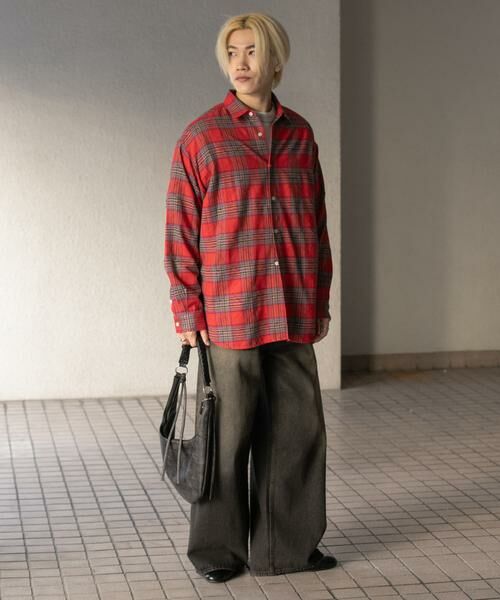 SENSE OF PLACE by URBAN RESEARCH / センスオブプレイス バイ アーバンリサーチ シャツ・ブラウス | ダメージチェックルーズシャツ | 詳細7