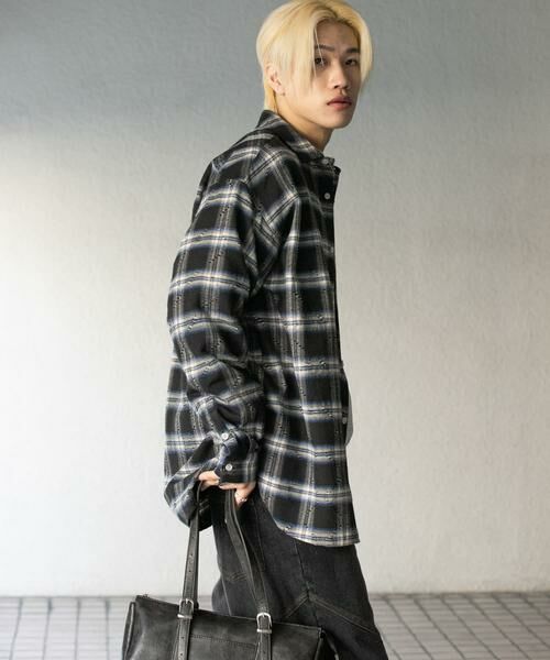 SENSE OF PLACE by URBAN RESEARCH / センスオブプレイス バイ アーバンリサーチ シャツ・ブラウス | ダメージチェックルーズシャツ | 詳細27