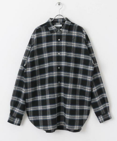 SENSE OF PLACE by URBAN RESEARCH / センスオブプレイス バイ アーバンリサーチ シャツ・ブラウス | ダメージチェックルーズシャツ | 詳細30