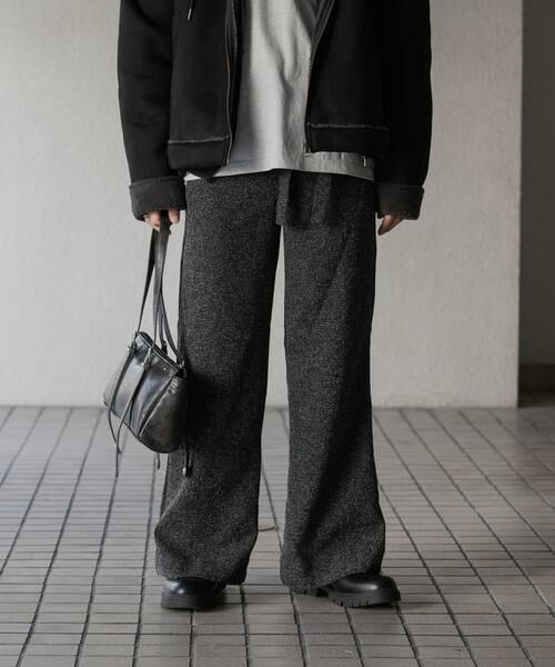SENSE OF PLACE by URBAN RESEARCH / センスオブプレイス バイ アーバンリサーチ その他パンツ | 『わたべ×SOP』『セットアップ対応』ツイードワイドフレアパンツ | 詳細21