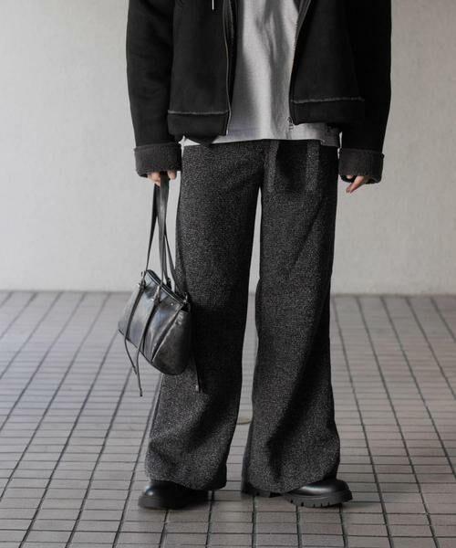 SENSE OF PLACE by URBAN RESEARCH / センスオブプレイス バイ アーバンリサーチ その他パンツ | 『わたべ×SOP』『セットアップ対応』ツイードワイドフレアパンツ | 詳細22