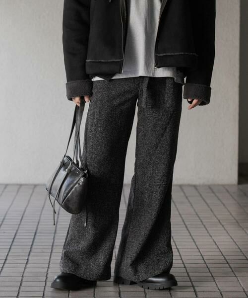 SENSE OF PLACE by URBAN RESEARCH / センスオブプレイス バイ アーバンリサーチ その他パンツ | 『わたべ×SOP』『セットアップ対応』ツイードワイドフレアパンツ | 詳細23