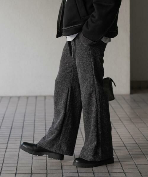 SENSE OF PLACE by URBAN RESEARCH / センスオブプレイス バイ アーバンリサーチ その他パンツ | 『わたべ×SOP』『セットアップ対応』ツイードワイドフレアパンツ | 詳細24