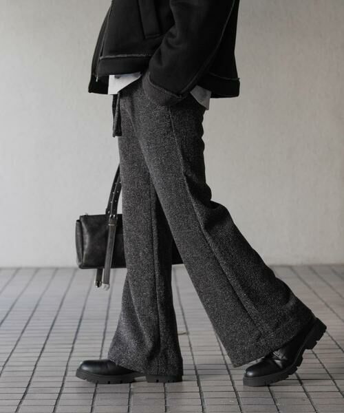SENSE OF PLACE by URBAN RESEARCH / センスオブプレイス バイ アーバンリサーチ その他パンツ | 『わたべ×SOP』『セットアップ対応』ツイードワイドフレアパンツ | 詳細25