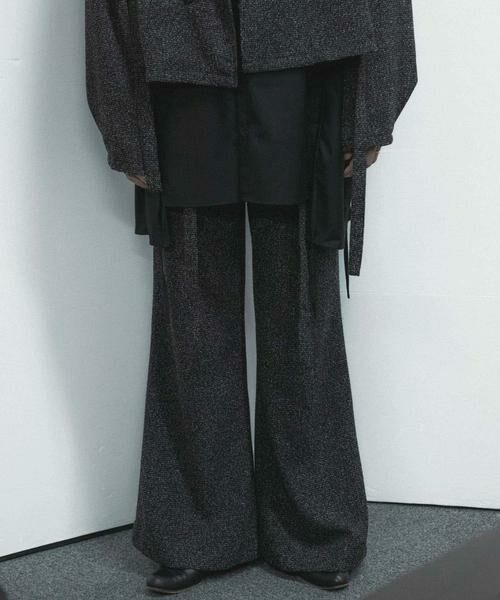SENSE OF PLACE by URBAN RESEARCH / センスオブプレイス バイ アーバンリサーチ その他パンツ | 『わたべ×SOP』『セットアップ対応』ツイードワイドフレアパンツ | 詳細28