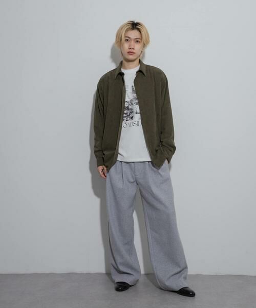 SENSE OF PLACE by URBAN RESEARCH / センスオブプレイス バイ アーバンリサーチ その他パンツ | ジャージメルトンタックワイドパンツ | 詳細30
