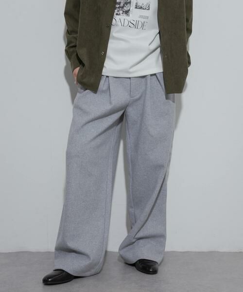 SENSE OF PLACE by URBAN RESEARCH / センスオブプレイス バイ アーバンリサーチ その他パンツ | ジャージメルトンタックワイドパンツ | 詳細28