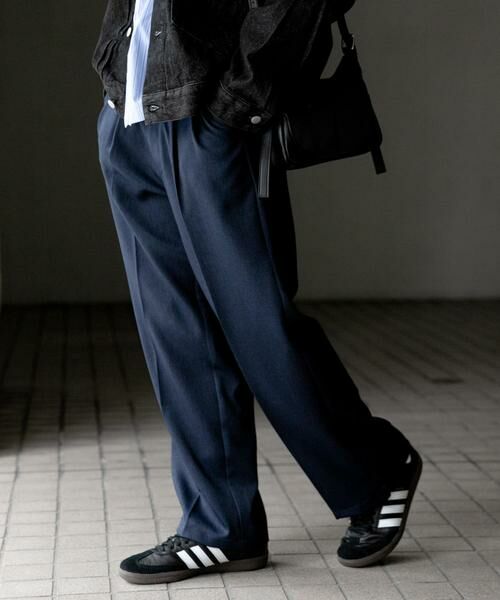 SENSE OF PLACE by URBAN RESEARCH / センスオブプレイス バイ アーバンリサーチ その他パンツ | 『セットアップ対応』ウールライクダブルタックワイドパンツ | 詳細11
