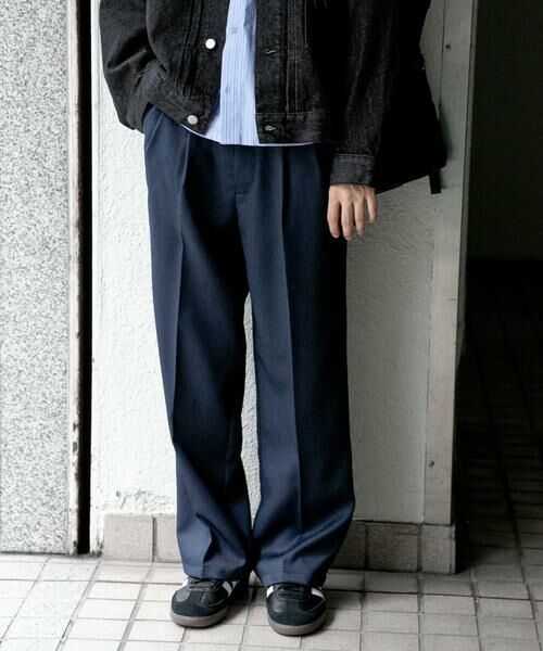 SENSE OF PLACE by URBAN RESEARCH / センスオブプレイス バイ アーバンリサーチ その他パンツ | 『セットアップ対応』ウールライクダブルタックワイドパンツ | 詳細12