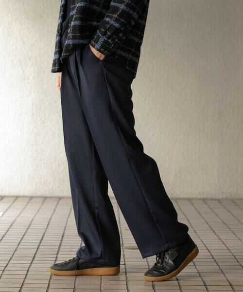 SENSE OF PLACE by URBAN RESEARCH / センスオブプレイス バイ アーバンリサーチ その他パンツ | 『セットアップ対応』ウールライクダブルタックワイドパンツ | 詳細3