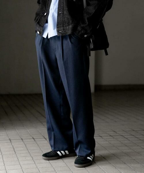 SENSE OF PLACE by URBAN RESEARCH / センスオブプレイス バイ アーバンリサーチ その他パンツ | 『セットアップ対応』ウールライクダブルタックワイドパンツ | 詳細6