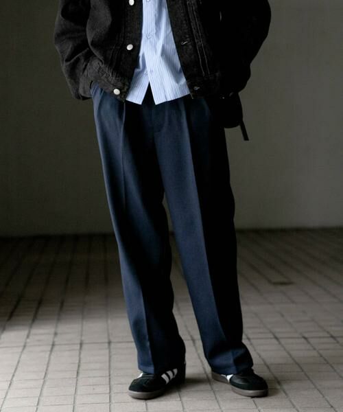 SENSE OF PLACE by URBAN RESEARCH / センスオブプレイス バイ アーバンリサーチ その他パンツ | 『セットアップ対応』ウールライクダブルタックワイドパンツ | 詳細8
