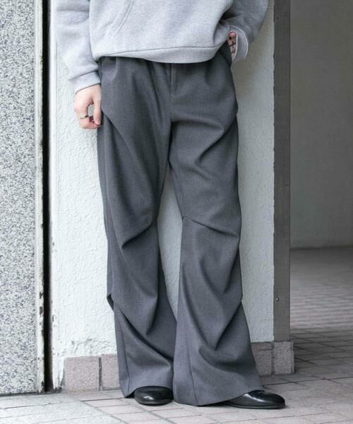SENSE OF PLACE by URBAN RESEARCH / センスオブプレイス バイ アーバンリサーチ その他パンツ | ウールライクランダムタックパンツ | 詳細19