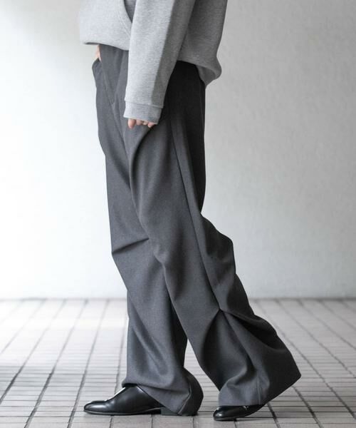 SENSE OF PLACE by URBAN RESEARCH / センスオブプレイス バイ アーバンリサーチ その他パンツ | ウールライクランダムタックパンツ | 詳細21