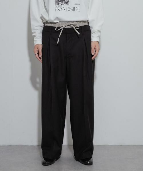 SENSE OF PLACE by URBAN RESEARCH / センスオブプレイス バイ アーバンリサーチ その他パンツ | ウールライクフェイクレイヤードスラックス | 詳細6