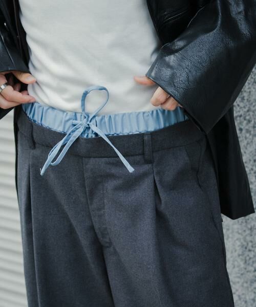 SENSE OF PLACE by URBAN RESEARCH / センスオブプレイス バイ アーバンリサーチ その他パンツ | ウールライクフェイクレイヤードスラックス | 詳細11