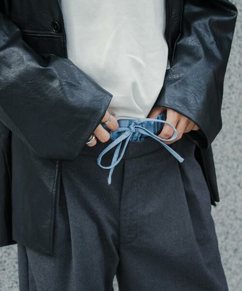 SENSE OF PLACE by URBAN RESEARCH / センスオブプレイス バイ アーバンリサーチ その他パンツ | ウールライクフェイクレイヤードスラックス | 詳細12