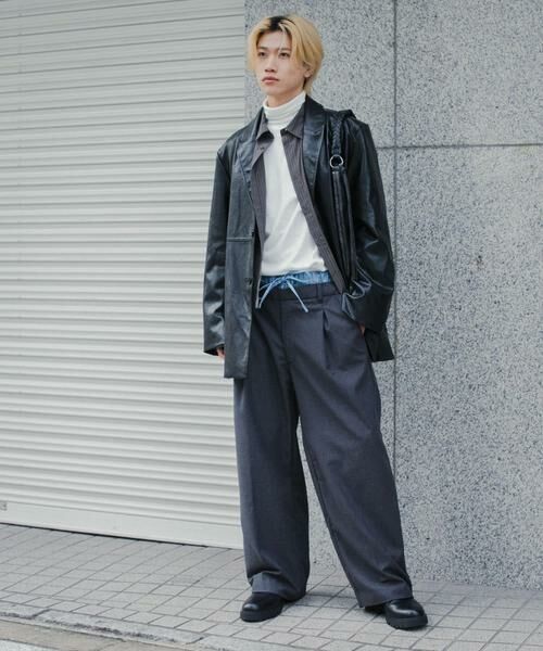 SENSE OF PLACE by URBAN RESEARCH / センスオブプレイス バイ アーバンリサーチ その他パンツ | ウールライクフェイクレイヤードスラックス | 詳細18