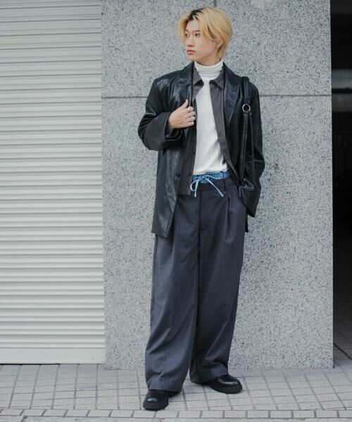 SENSE OF PLACE by URBAN RESEARCH / センスオブプレイス バイ アーバンリサーチ その他パンツ | ウールライクフェイクレイヤードスラックス | 詳細19