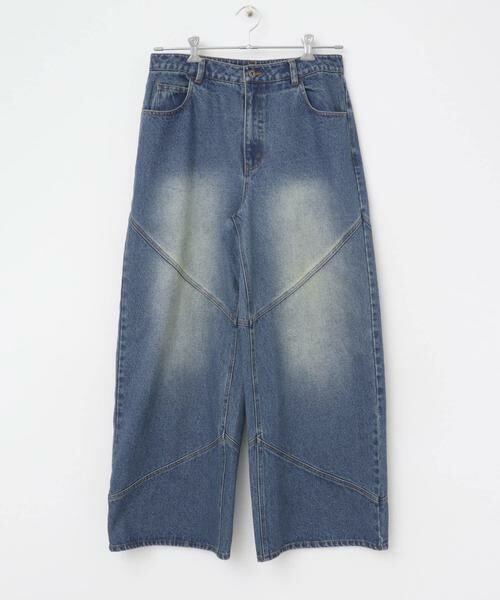 SENSE OF PLACE by URBAN RESEARCH / センスオブプレイス バイ アーバンリサーチ その他パンツ | ラウンドパネルワイドデニム | 詳細8