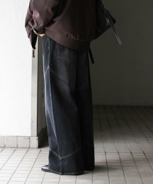 SENSE OF PLACE by URBAN RESEARCH / センスオブプレイス バイ アーバンリサーチ その他パンツ | ラウンドパネルワイドデニム | 詳細17