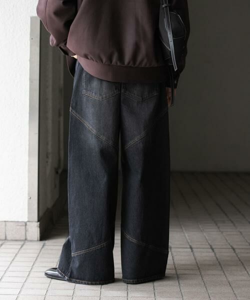 SENSE OF PLACE by URBAN RESEARCH / センスオブプレイス バイ アーバンリサーチ その他パンツ | ラウンドパネルワイドデニム | 詳細18