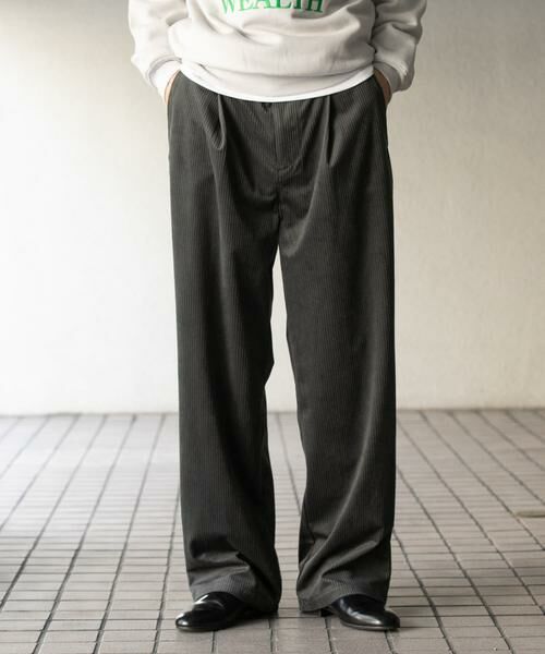 SENSE OF PLACE by URBAN RESEARCH / センスオブプレイス バイ アーバンリサーチ その他パンツ | コーデュロイタックワイドパンツ | 詳細28