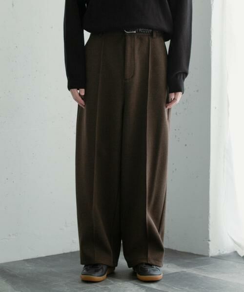 SENSE OF PLACE by URBAN RESEARCH / センスオブプレイス バイ アーバンリサーチ その他パンツ | メルトンライクワイドパンツ | 詳細9
