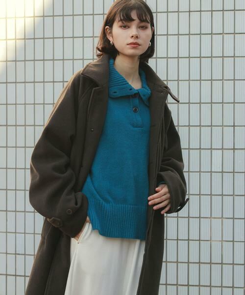 SENSE OF PLACE by URBAN RESEARCH / センスオブプレイス バイ アーバンリサーチ ステンカラーコート | 『ユニセックス』バルマカーンルーズコート | 詳細10