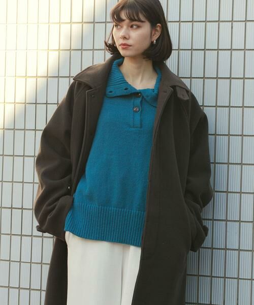 SENSE OF PLACE by URBAN RESEARCH / センスオブプレイス バイ アーバンリサーチ ステンカラーコート | 『ユニセックス』バルマカーンルーズコート | 詳細11