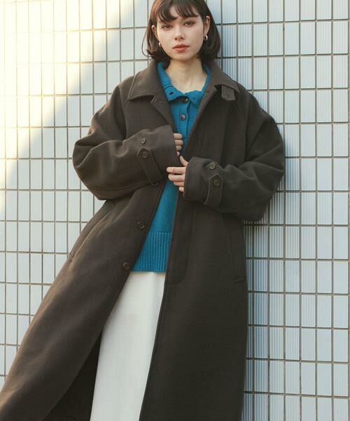 SENSE OF PLACE by URBAN RESEARCH / センスオブプレイス バイ アーバンリサーチ ステンカラーコート | 『ユニセックス』バルマカーンルーズコート | 詳細12