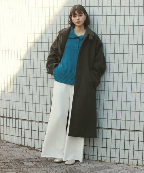 SENSE OF PLACE by URBAN RESEARCH / センスオブプレイス バイ アーバンリサーチ ステンカラーコート | 『ユニセックス』バルマカーンルーズコート | 詳細13