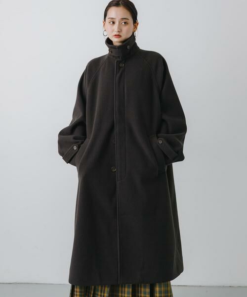 SENSE OF PLACE by URBAN RESEARCH / センスオブプレイス バイ アーバンリサーチ ステンカラーコート | 『ユニセックス』バルマカーンルーズコート | 詳細14