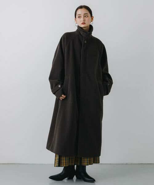 SENSE OF PLACE by URBAN RESEARCH / センスオブプレイス バイ アーバンリサーチ ステンカラーコート | 『ユニセックス』バルマカーンルーズコート | 詳細15