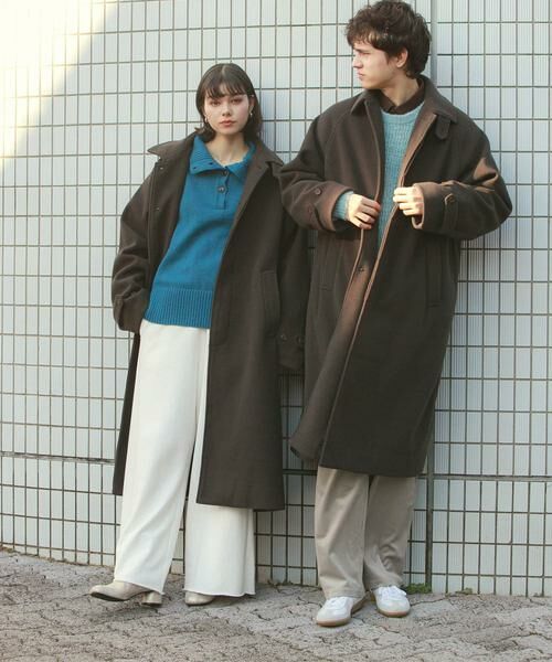 SENSE OF PLACE by URBAN RESEARCH / センスオブプレイス バイ アーバンリサーチ ステンカラーコート | 『ユニセックス』バルマカーンルーズコート | 詳細3