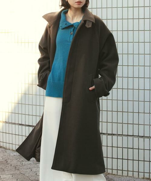 SENSE OF PLACE by URBAN RESEARCH / センスオブプレイス バイ アーバンリサーチ ステンカラーコート | 『ユニセックス』バルマカーンルーズコート | 詳細9