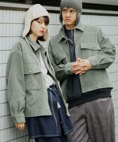 SENSE OF PLACE by URBAN RESEARCH / センスオブプレイス バイ アーバンリサーチ ブルゾン | 『ユニセックス』『セットアップ対応』ヴィンテージツイルZIPブルゾン