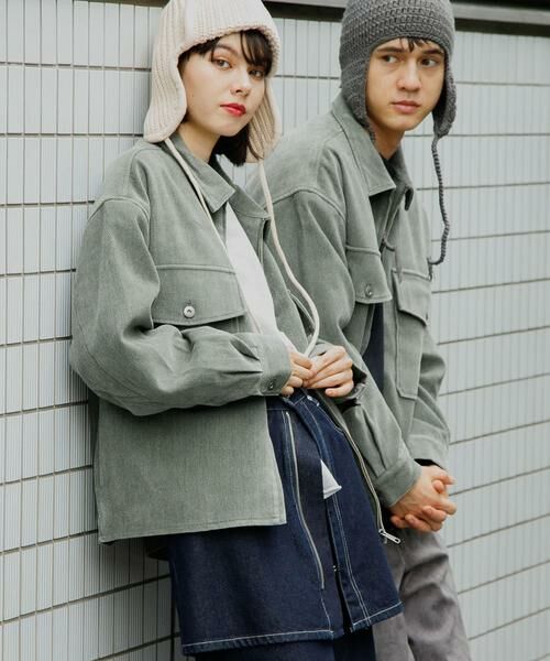 SENSE OF PLACE by URBAN RESEARCH / センスオブプレイス バイ アーバンリサーチ ブルゾン | 『ユニセックス』『セットアップ対応』ヴィンテージツイルZIPブルゾン | 詳細1