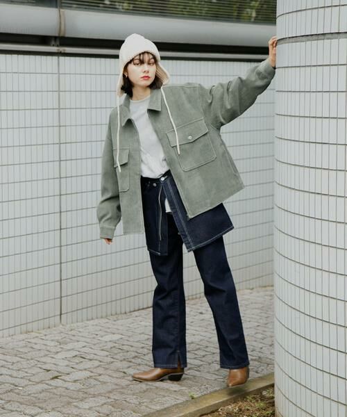 SENSE OF PLACE by URBAN RESEARCH / センスオブプレイス バイ アーバンリサーチ ブルゾン | 『ユニセックス』『セットアップ対応』ヴィンテージツイルZIPブルゾン | 詳細10