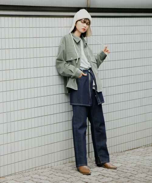 SENSE OF PLACE by URBAN RESEARCH / センスオブプレイス バイ アーバンリサーチ ブルゾン | 『ユニセックス』『セットアップ対応』ヴィンテージツイルZIPブルゾン | 詳細11