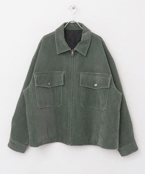 SENSE OF PLACE by URBAN RESEARCH / センスオブプレイス バイ アーバンリサーチ ブルゾン | 『ユニセックス』『セットアップ対応』ヴィンテージツイルZIPブルゾン | 詳細13